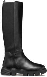 GEOX csizma D VILDE fekete, női, lapos talpú, D46UAD 043NH C9999 - fekete Női 38