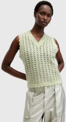 AllSaints gyapjú mellény VIVIAN TANK könnyű, zöld, W057KB - zöld L