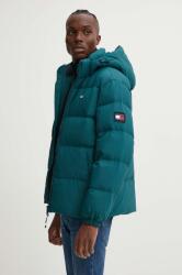 Tommy Jeans pehelydzseki férfi, zöld, téli, oversize, DM0DM19786 - türkiz S