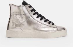 AllSaints bőr sneaker Tana Met High Top ezüst, női, W118FB - ezüst Női 37