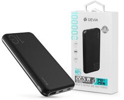 DEVIA ST354441 Smart Series 22.5W - USB + Type-C + microUSB + PD 10.000 mAh fekete power bank (ST354441) - bestbyte