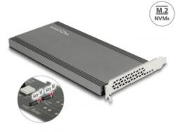 Delock PCI Express x16 kártya - 2 x belső NVMe M. 2 Key M (89961)