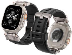 Spigen Durapro Armor PU szíj Apple Watch 4/5/6/7/8/9/SE/Ultra 1/2 (42 / 44 / 45 / 49 mm) - Fekete