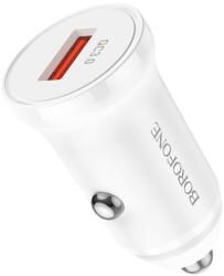 BOROFONE autós töltő BZ18 - USB - QC 3.0 18W fehér