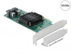Delock PCI Express x8 kártya - 2 x belső NVMe SFF-8643 (90438) (90438)
