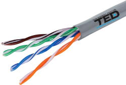 TED Electric Cablu retea TED Electric UTP cat. 5 CCA 0.50 mm TED Wire Expert rola 305m (A0115396)
