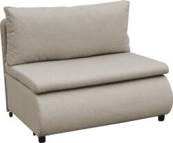 TEMPO KONDELA Fotoliu extensibil cu spaţiu de depozitare, bej, FLIK