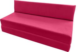 TEMPO KONDELA Saltea pliabilă/fotoliu extensibil, 2 in 1, roz magenta, VEDIS Saltea