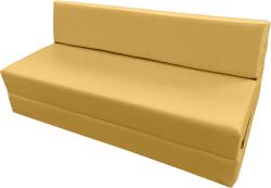 TEMPO KONDELA Saltea pliabilă/fotoliu extensibil, 2 in 1, galben, VEDIS Saltea