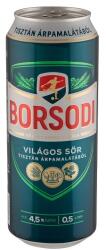 Borsodi világos sör 4, 5% 0, 5 l - bevasarlas - 389 Ft