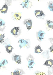 Mintás textil pelenka 1db-os - szemüveges madárkák