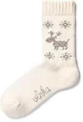 Vlnka Merinó birkagyapjú zokni "rénszarvas" - természetes zokniméret 35-38