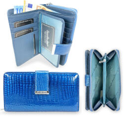 Jennifer Jones Női Bőr Pénztárca 5280-2 Kék Lakk - Közepes Méret (49573299)