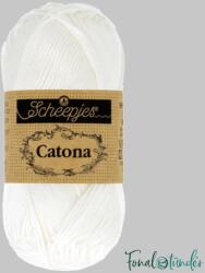 Scheepjes Catona 106 Snow White - hófehér pamut fonal - 50gramm
