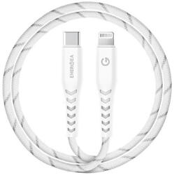 Energea Nyloflex C94 USB-C / Lightning MFI szövet töltő- és adatkábel, 1.5m, fehér (CBL-NFCL-WHT150)