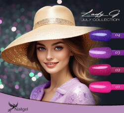 Lady G - July collection - 4-db-os gél lakk készlet ajándék margarétával