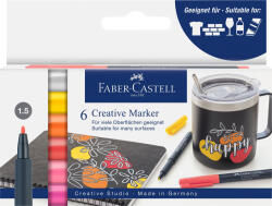 Faber-Castell Marker Creativ Set 6 Culori Summer Faber-castell