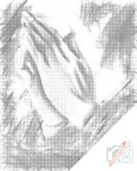 PontPöttyöző - Ima Méret: 40x50cm, Keretezés: Műanyagtáblával, Szín: Piros