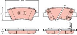 TRW set placute frana, frana disc TRW GDB2353 - piesa-auto