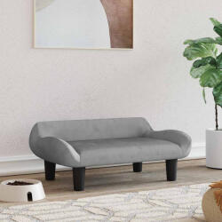 vidaXL világosszürke bársony kutyaágy 70 x 40 x 24 cm (171952) - balena