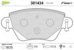 VALEO set placute frana, frana disc VALEO 301434 - piesa-auto