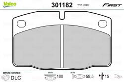 VALEO set placute frana, frana disc VALEO 301182 - piesa-auto