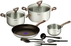 Tefal Set de 11 piese Tefal Daily Cook, Craticioara 16 cm, Oala 20/24 cm + Capac sticla, 5 Spatule (3168430280755)