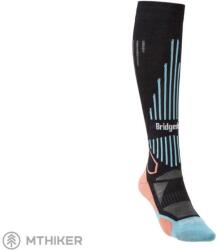 Bridgedale SKI LIGHTWEIGHT női térdzokni, fekete/korall (L)