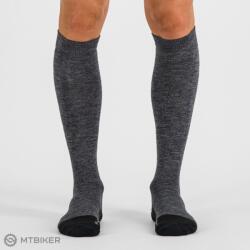 Sportful Sportos EXTRA MELEG GYAPJÚ HOSSZÚ zokni, fekete/sötétszürke (L/XL (39-41))