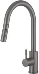 Gamma Taru II. Mosogató Csaptelep - Kihúzható, Zuhanyfejes, Antracit (BTs-gm)