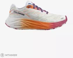 Salomon AERO GLIDE 2 női futócipő, white/dragon fire/vivacious (UK 5)