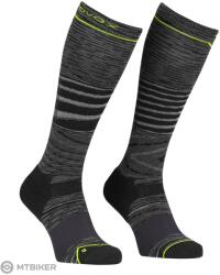 ORTOVOX Ski Tour Light Compression térdzokni, fekete acél keverék (EU 45-47)