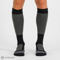 Sportful Sportos WARM WOOL LONG zokni, fekete/sötétszürke (L/XL (39-41))
