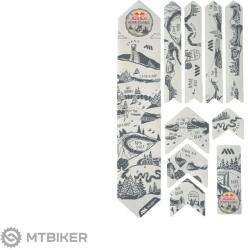 All Mountain Style Frame Guard Extra védőmatricák a kereten, RedBull/kemény vonal/sötétszürke