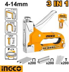 INGCO HSG1405 acélházas tűzőgép 4-14 mm (3 féle kapocshoz) (HSG1405)