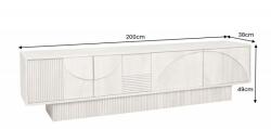 Invicta ART DECO TV szekrény 200 cm