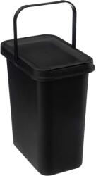 5five Cos gunoi Morud, negru, plastic, 12 litri, 35 x 29.5 x 19.5 cm Cos de gunoi