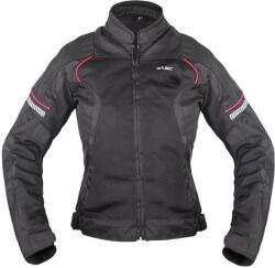 W-Tec Női nyári motoros kabát W-TEC Martix Lady bővített L fekete (27153-L-1-P)