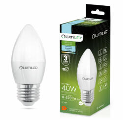 Lumileds LED izzó E27 B35 5W = 40W 470lm 6500K Hideg 180° LUMILED (LEDZARMI040D) - lindlight