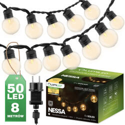 Lumileds Outdoor Garden Girland fénylánc 8m 50x LED 3000K NESSA LUMILED (LUMOGR0895) - lindlight