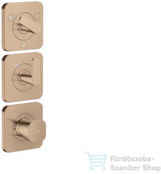Hansgrohe AXOR CITTERIO C termosztátos falsík alatti kád /zuhany csaptelep, polírozott vörös arany hatású 49710300 (49710300)