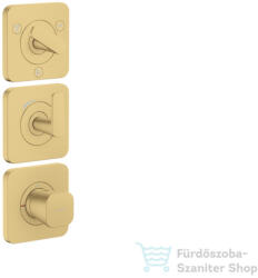 Hansgrohe AXOR CITTERIO C termosztátos falsík alatti kád /zuhany csaptelep, szálcsiszolt arany hatású 49710250 (49710250)