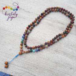 Kristály Jóga Shop Picasso jáspis 8 mm-es 7 csakra ásvány mala - kristalyjogashop - 15 999 Ft