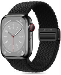 Tech-Protect Nylon Mag szíj Apple Watch 42/44/45/49mm, black