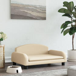 vidaXL krémszínű szövet kutyaágy 70 x 45 x 30 cm (171959) - balena