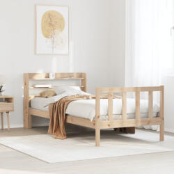 vidaXL tömör fenyőfa ágy matrac nélkül 75 x 190 cm (3306564) - balena