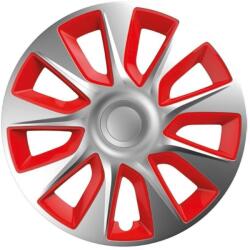 VERSACO fedelek Stratos ezüst/piros 14" szett 4db 4db (20018)