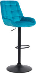  Scaun bar tapitat ABS 145 turcoaz