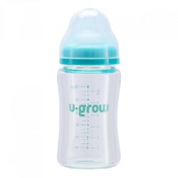 U-GROW Biberon de sticla180 ml+2 tetine extra (UG0-05BS180)