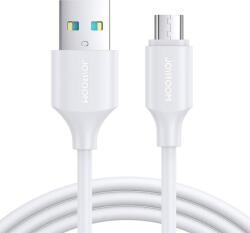 JOYROOM Cablu USB la Micro-USB, Quick Charging, 480Mbps, 2.4A, 1m, White (29686) - pcone